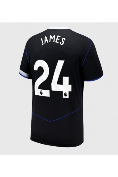 Chelsea Reece James #24 Jalkapallovaatteet Kolmaspaita 2025-26 Lyhythihainen Chelsea Reece James #24 Jalkapallovaatteet Kolmaspaita 2025-26 Lyhythihainen